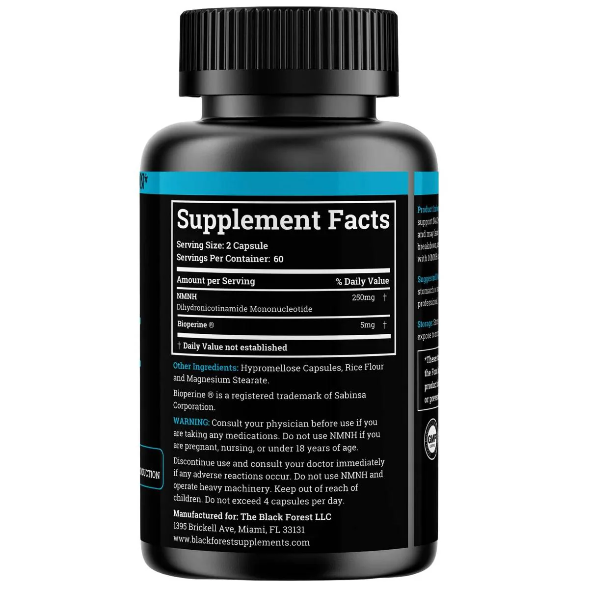 Black Forest NMNH 250MG | Enhanced with BioPerine - Image 6