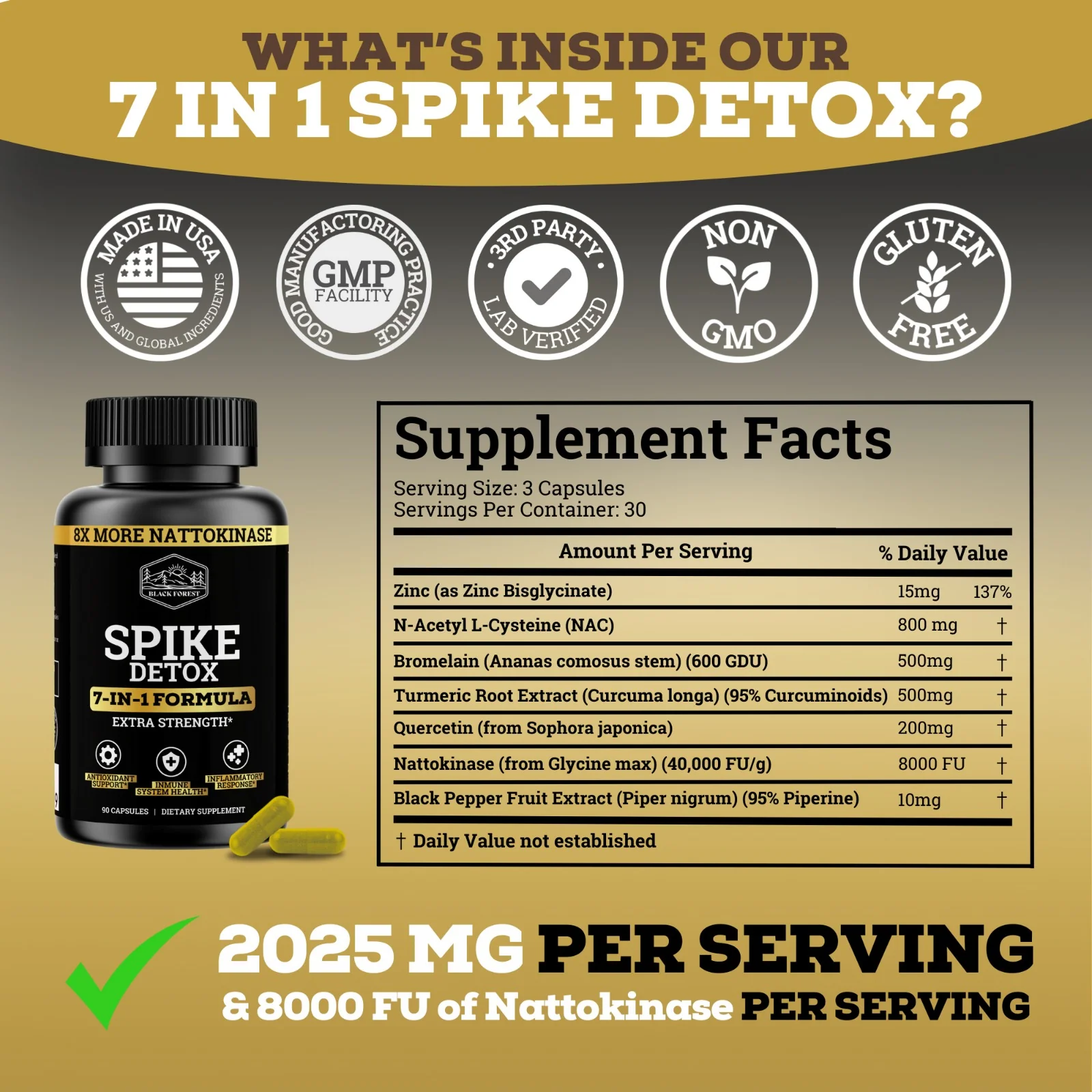 Spike Detox 7-in-1 Formula | 8X More Nattokinase - Image 4